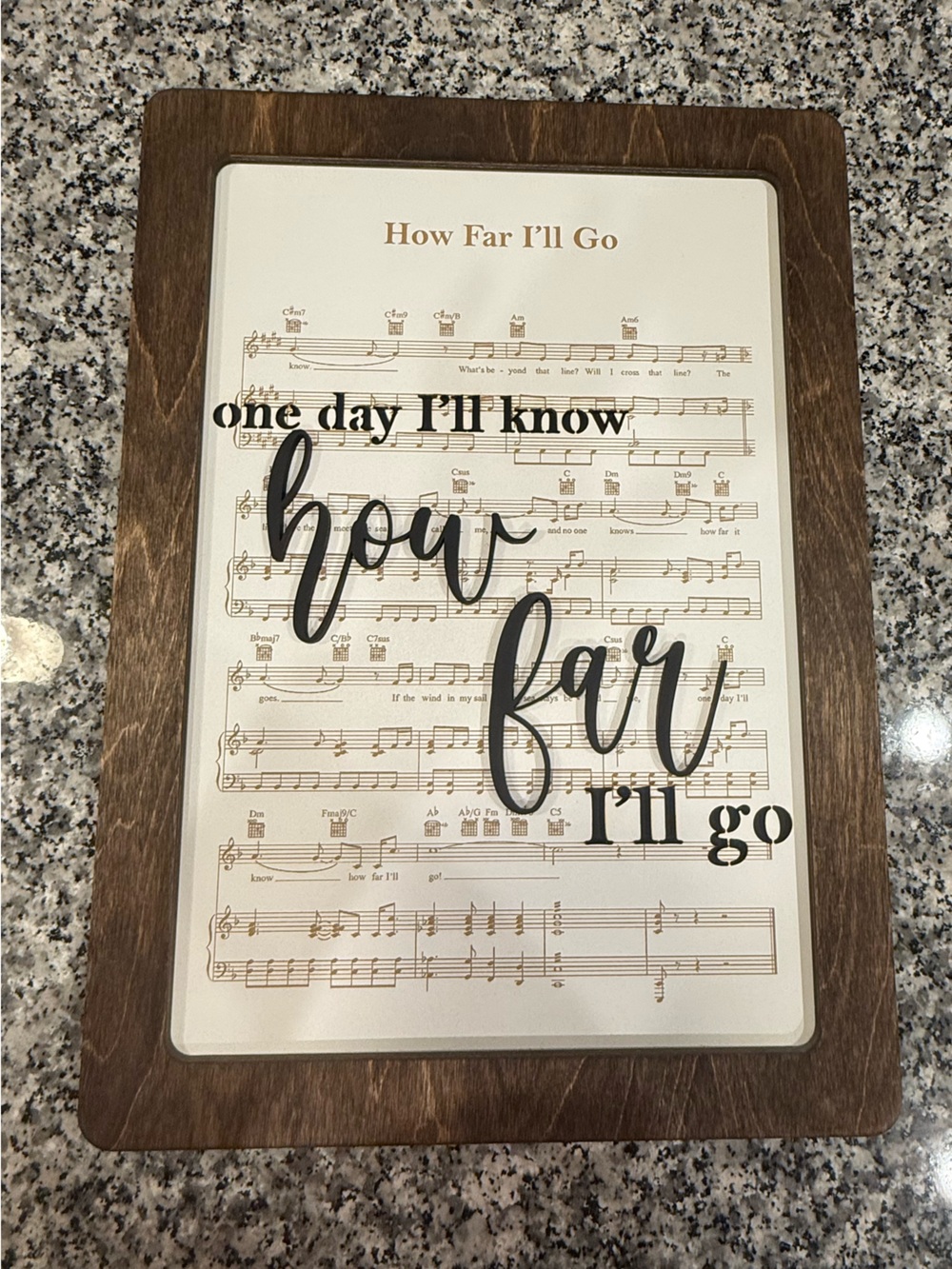 Castle Bound Supply Co Disney How far I’ll go Magical Playlist Sign